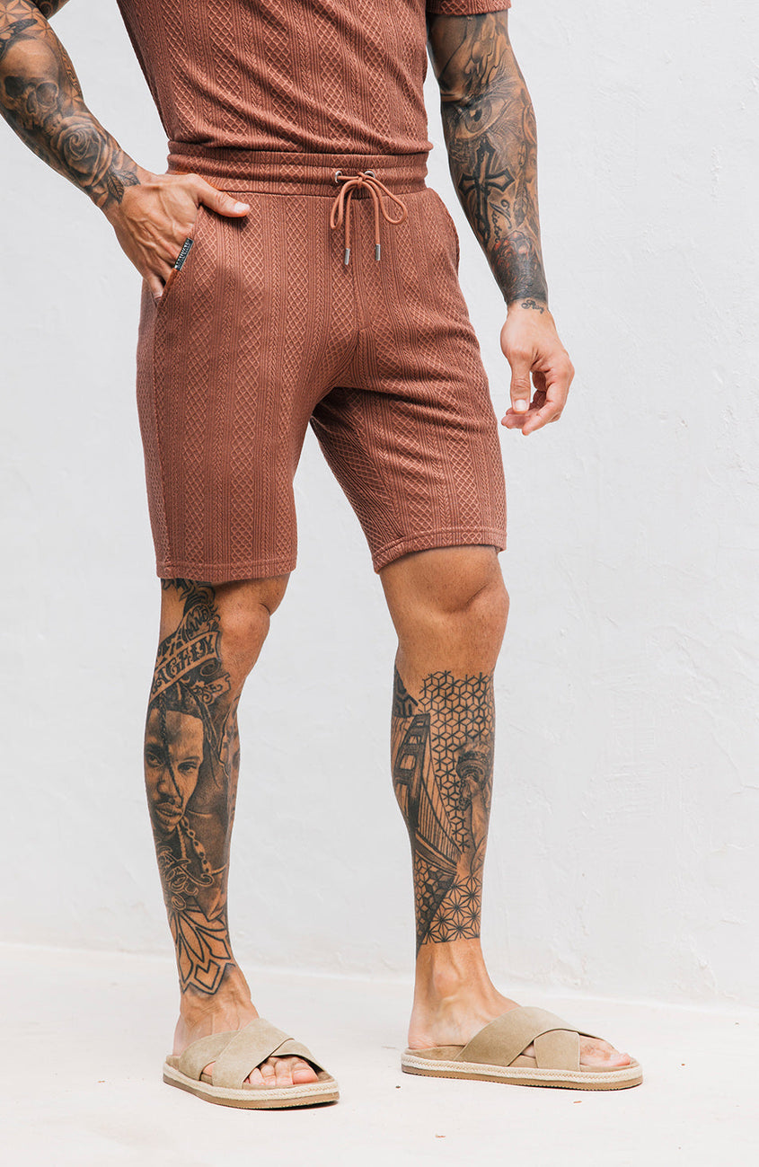 Tanami Textured Stretch Slim Short in Canyon