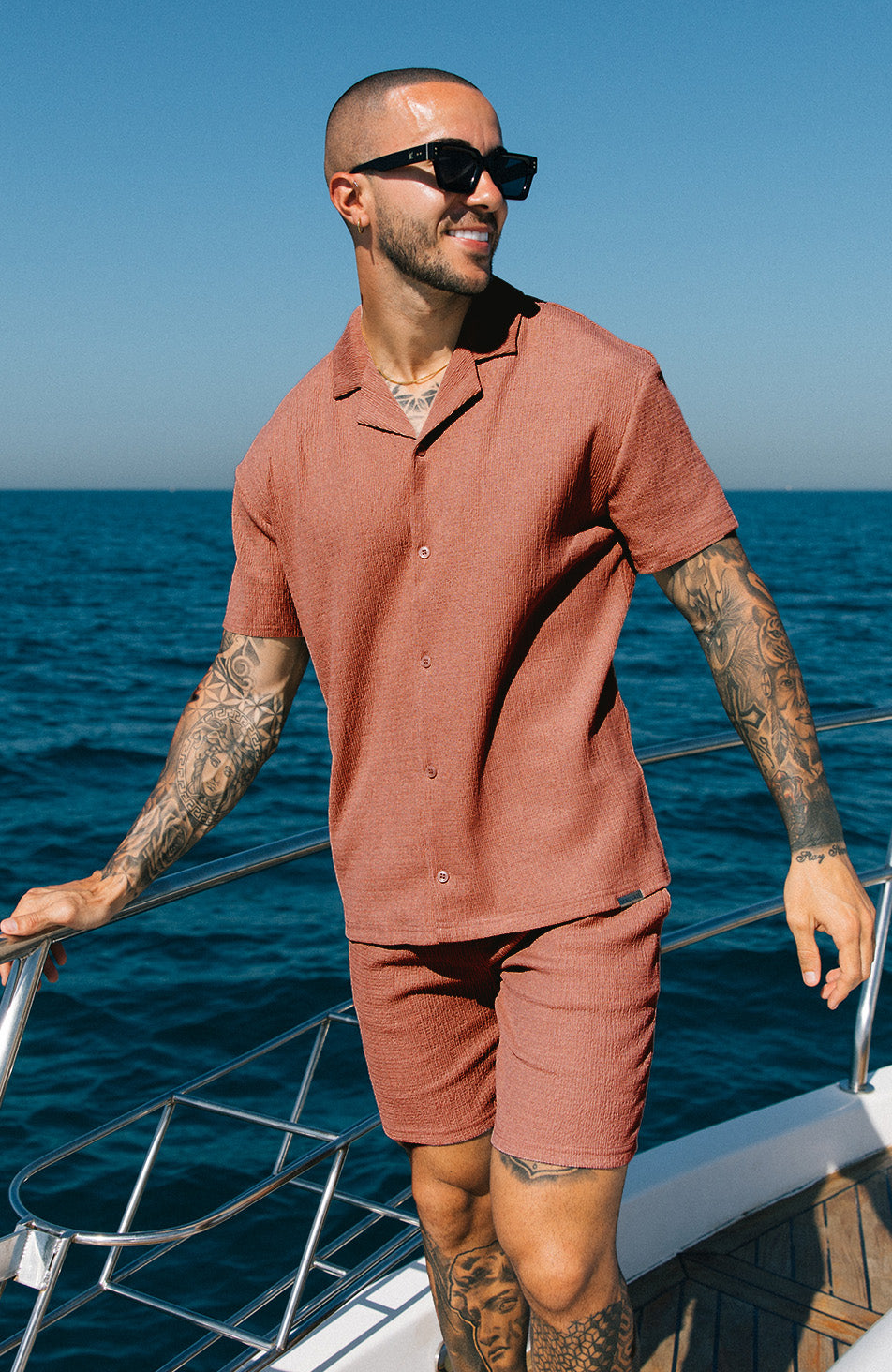 Eivissa Relaxed Fit Shirt In Rust