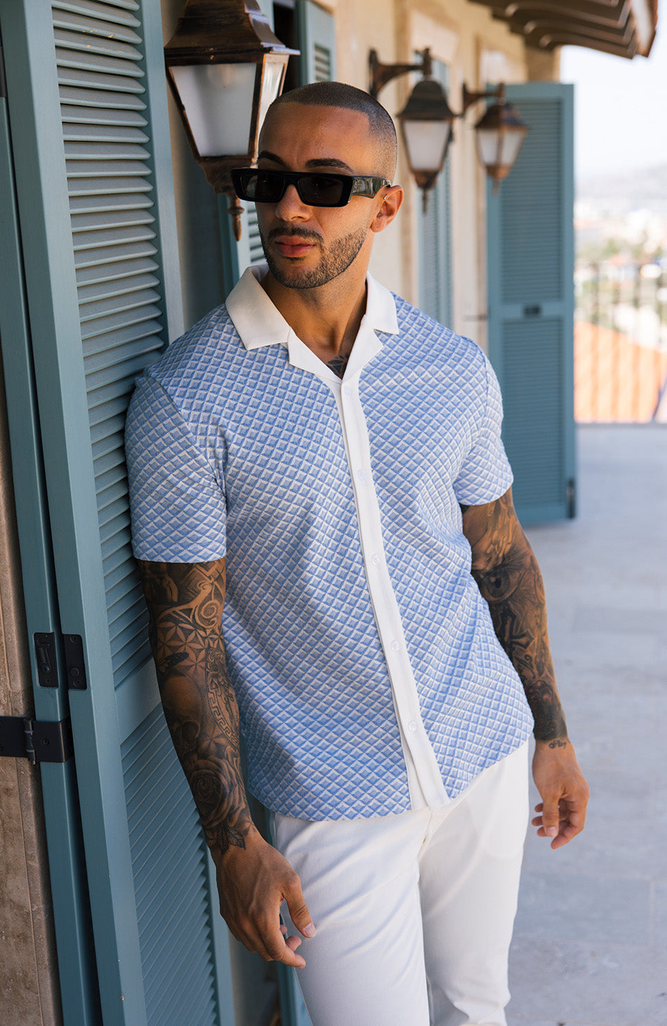 Salerno Slim Shirt in Blue