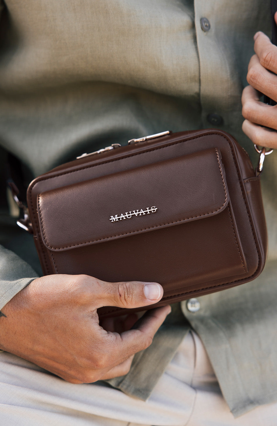 Santori Cross Body Bag in Brown