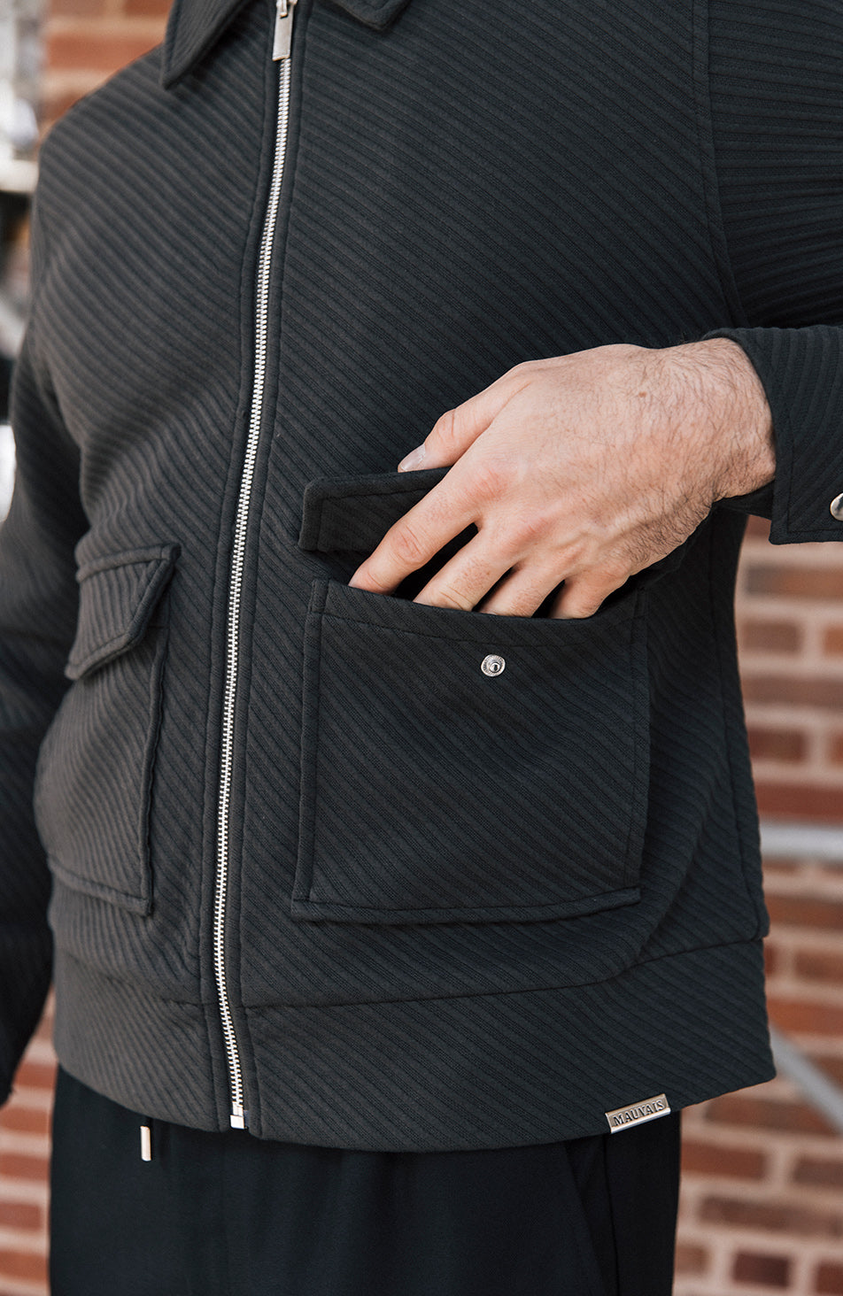 Dalmore Zip Through Jacket in Chocolate