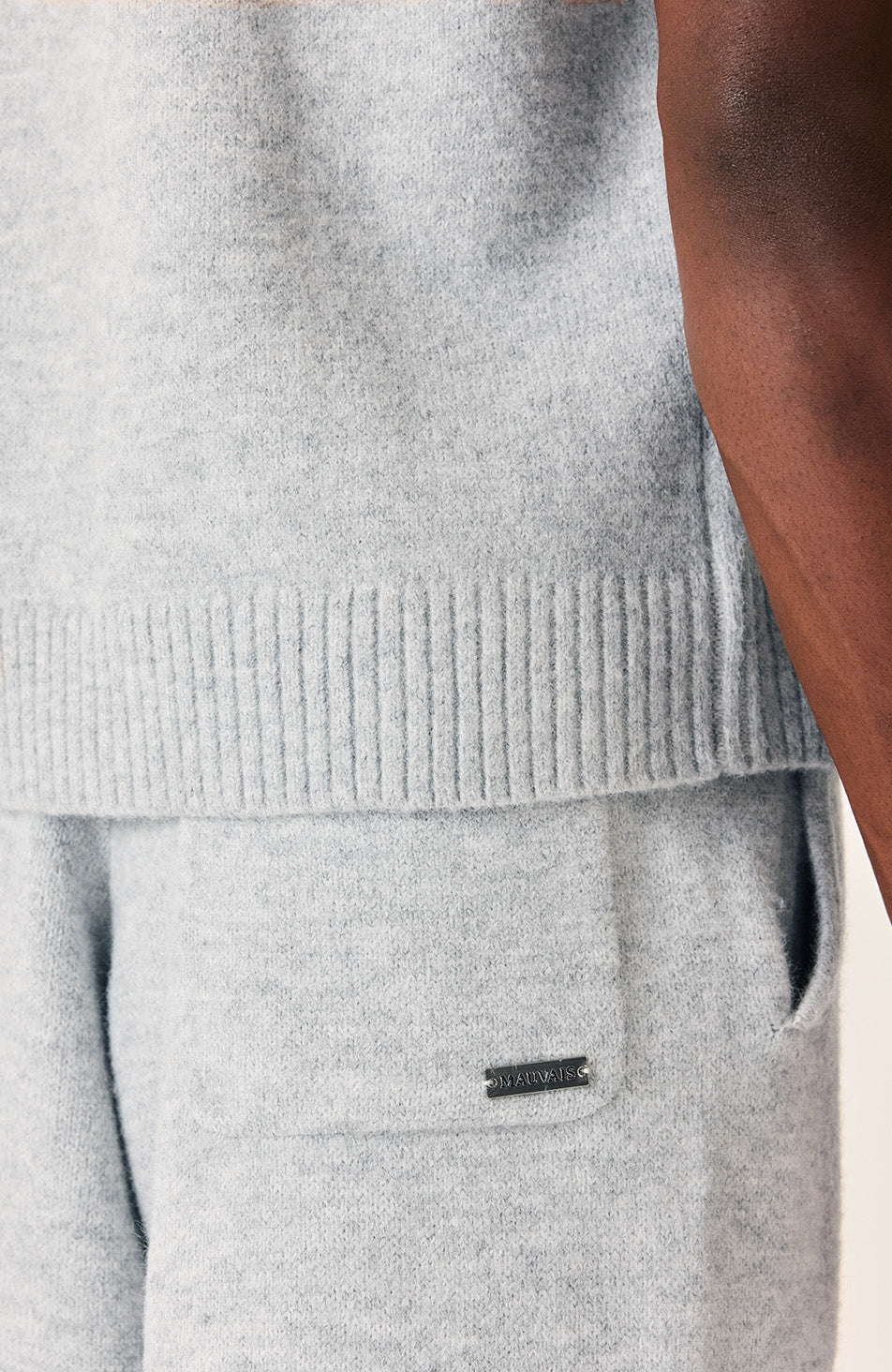 Monogram Montreux Knit Jogger in Grey