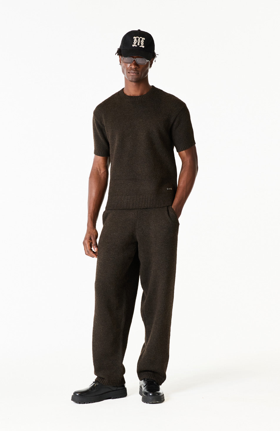Monogram Montreux Knit T-Shirt in Brown