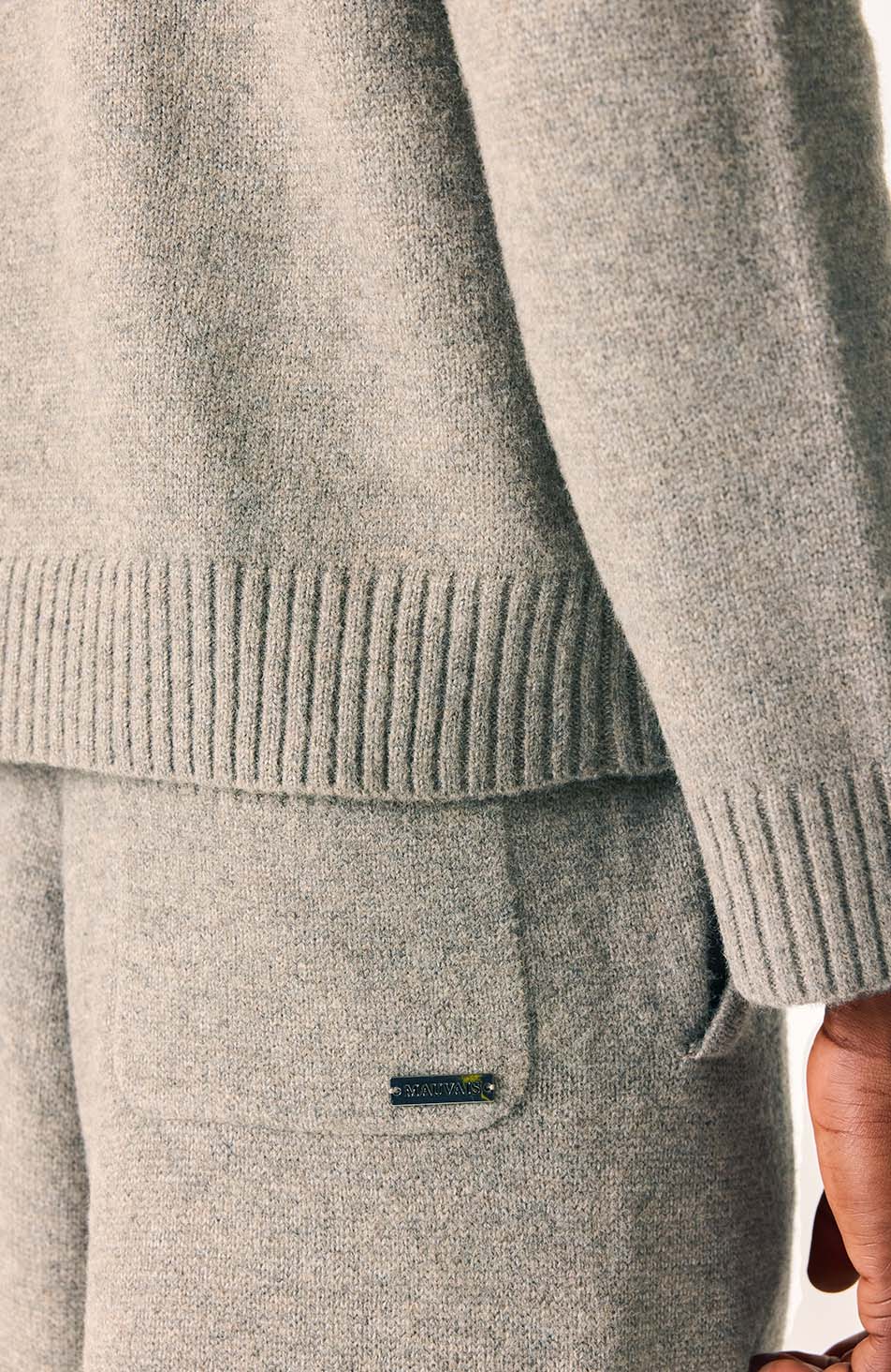 Monogram Montreux Knit Jogger in Taupe