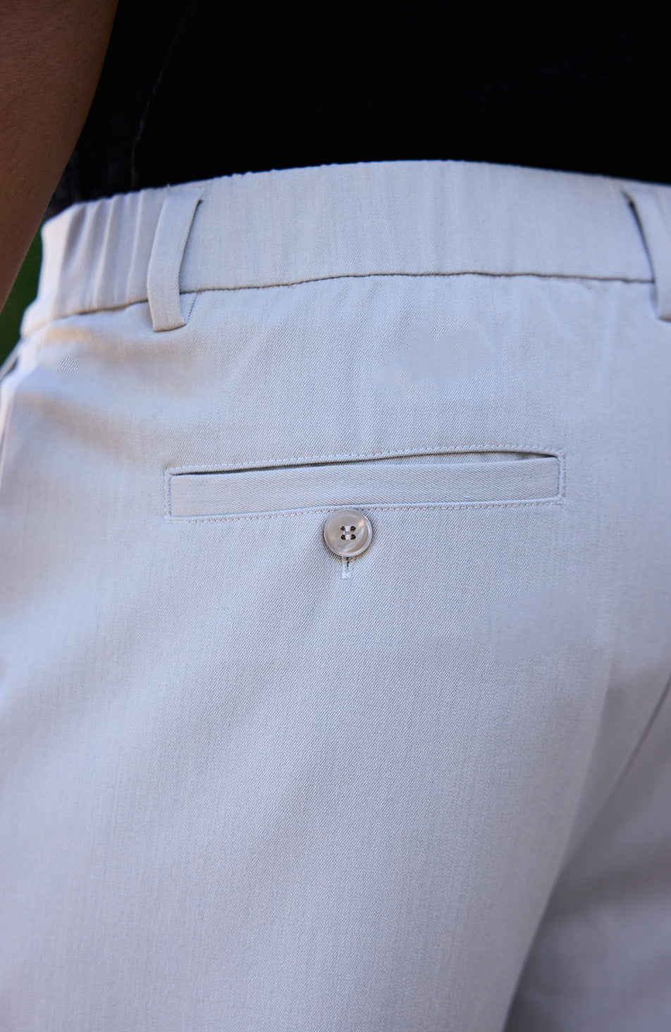 Como Relaxed Fit Pleated Tailored Pants in Beige