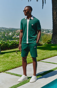 Model is 6'0 with a waist 32", wearing a W32