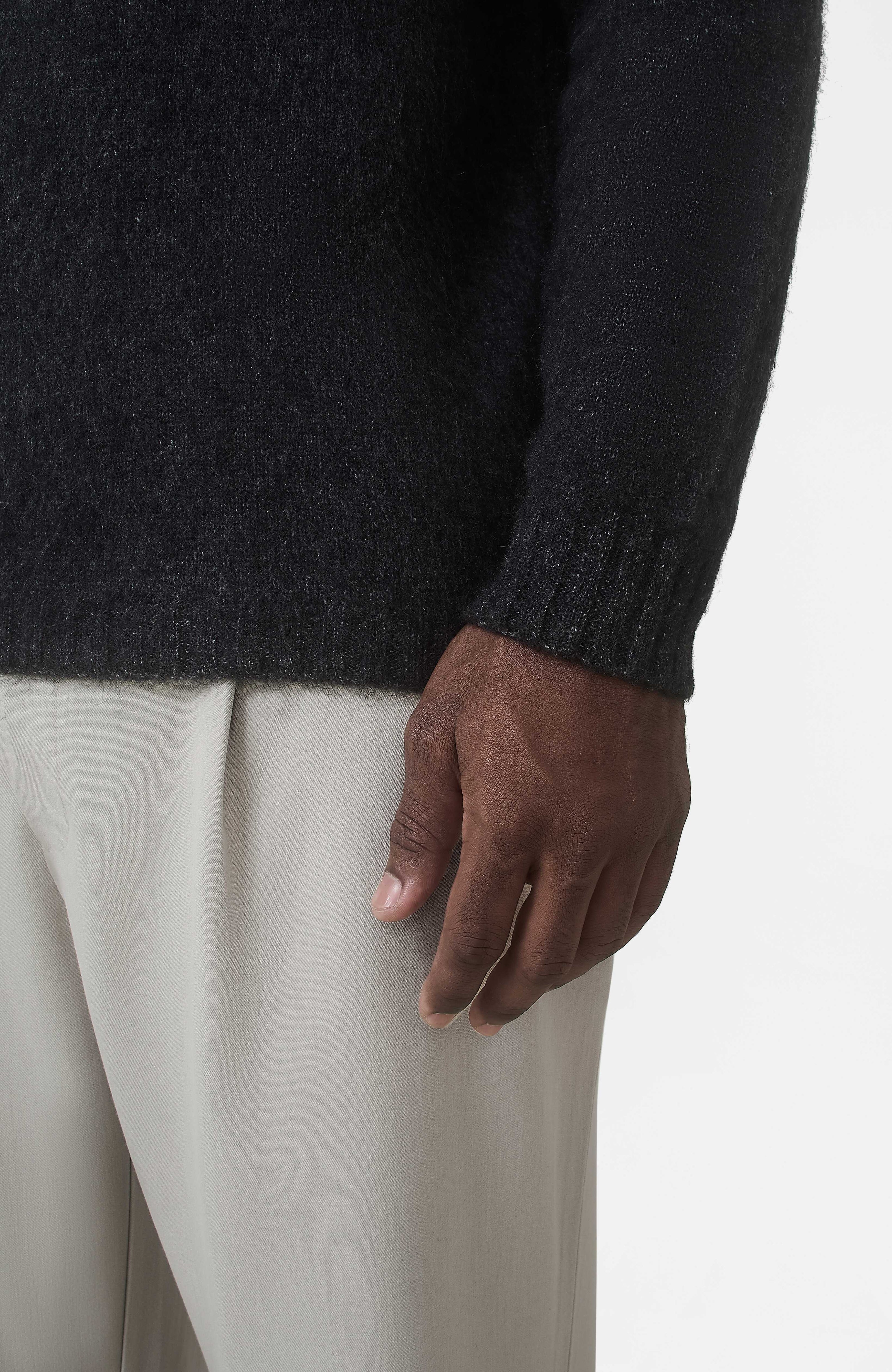 Atelier Oversized Brushed Knit Jumper in Charcoal