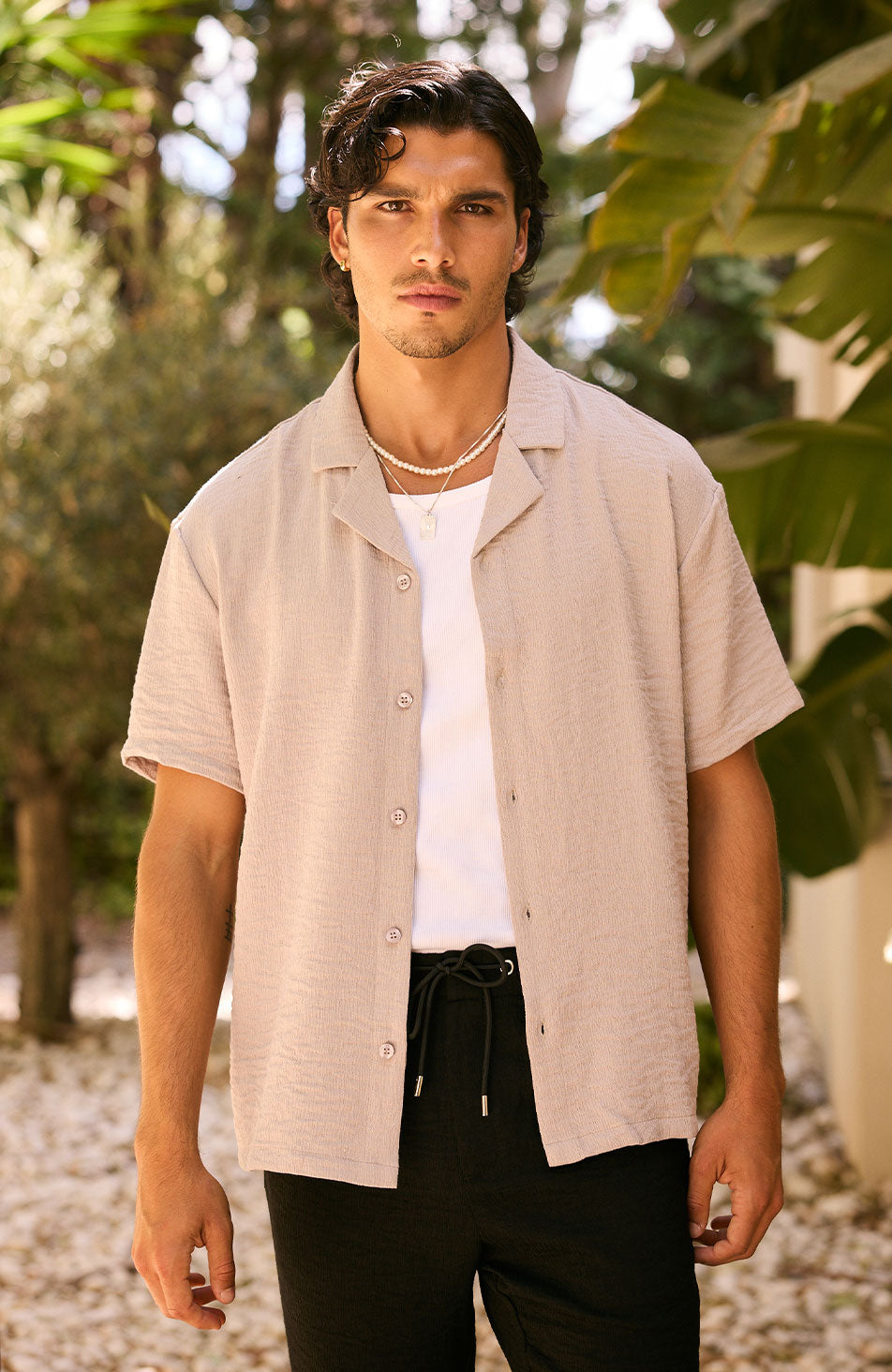 Fiorano Relaxed Fit Shirt in Taupe