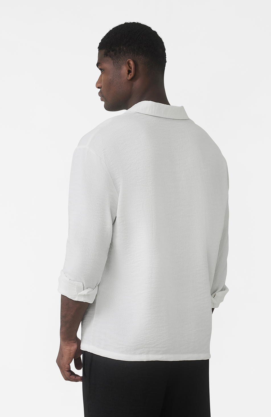 Fiorano Long Sleeve Relaxed Fit Shirt in White