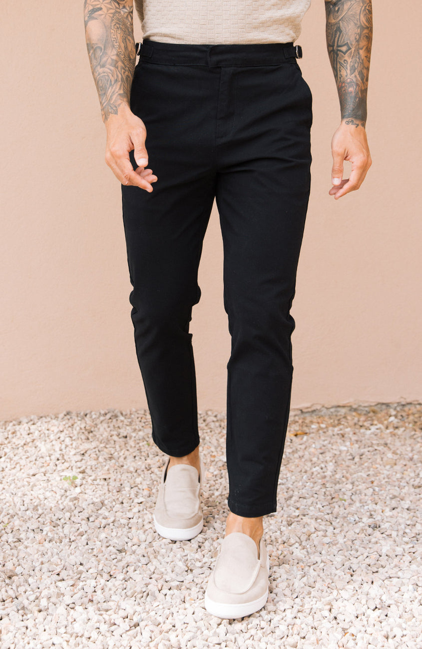 Beaufort Stretch Chinos in Black