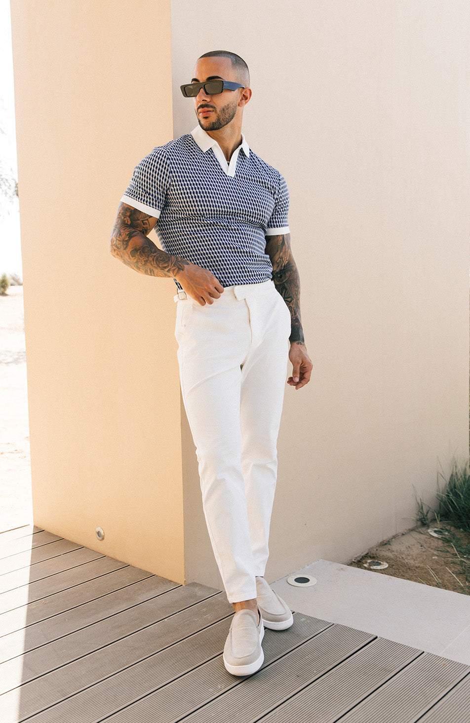 Beaufort Stretch Chinos in White