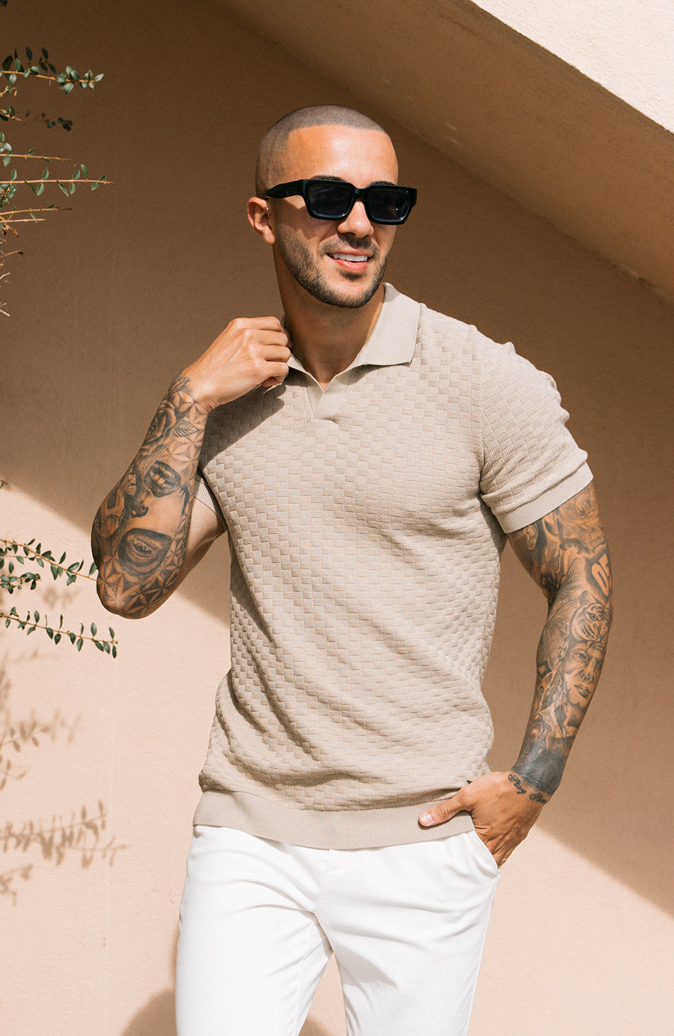Model is 6'2, Chest 40in and wearing size Medium