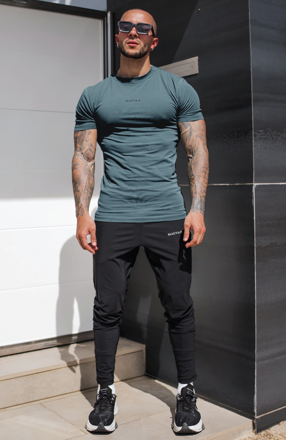 Muscle Fit Tee in Teal