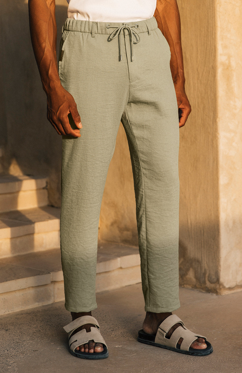 Fiorano Relaxed Fit Pants in Sage