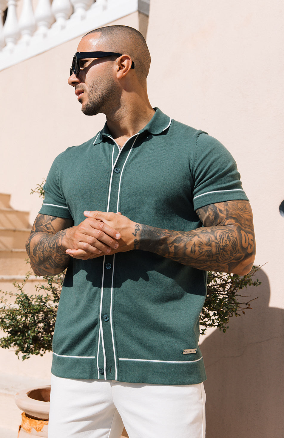 Luciano Knit Shirt in Green