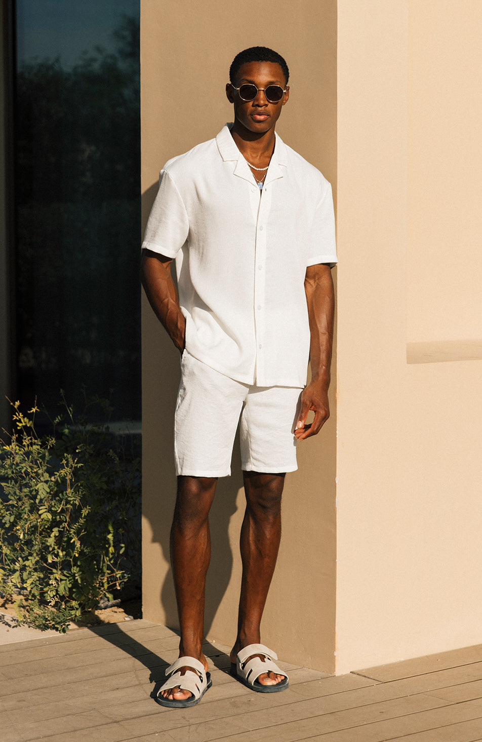 Fiorano Short Sleeve Relaxed Shirt in White