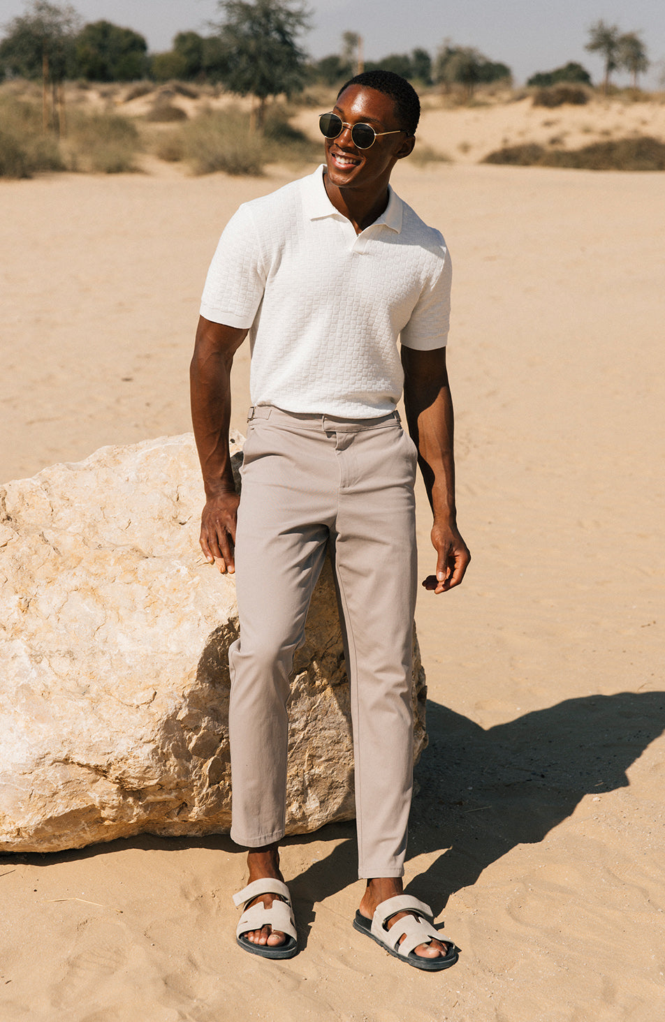 Beaufort Stretch Chinos in Taupe