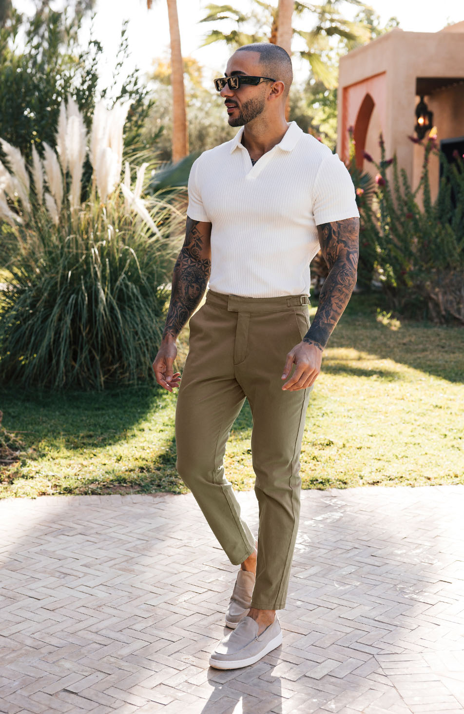 Beaufort Stretch Chinos in Khaki