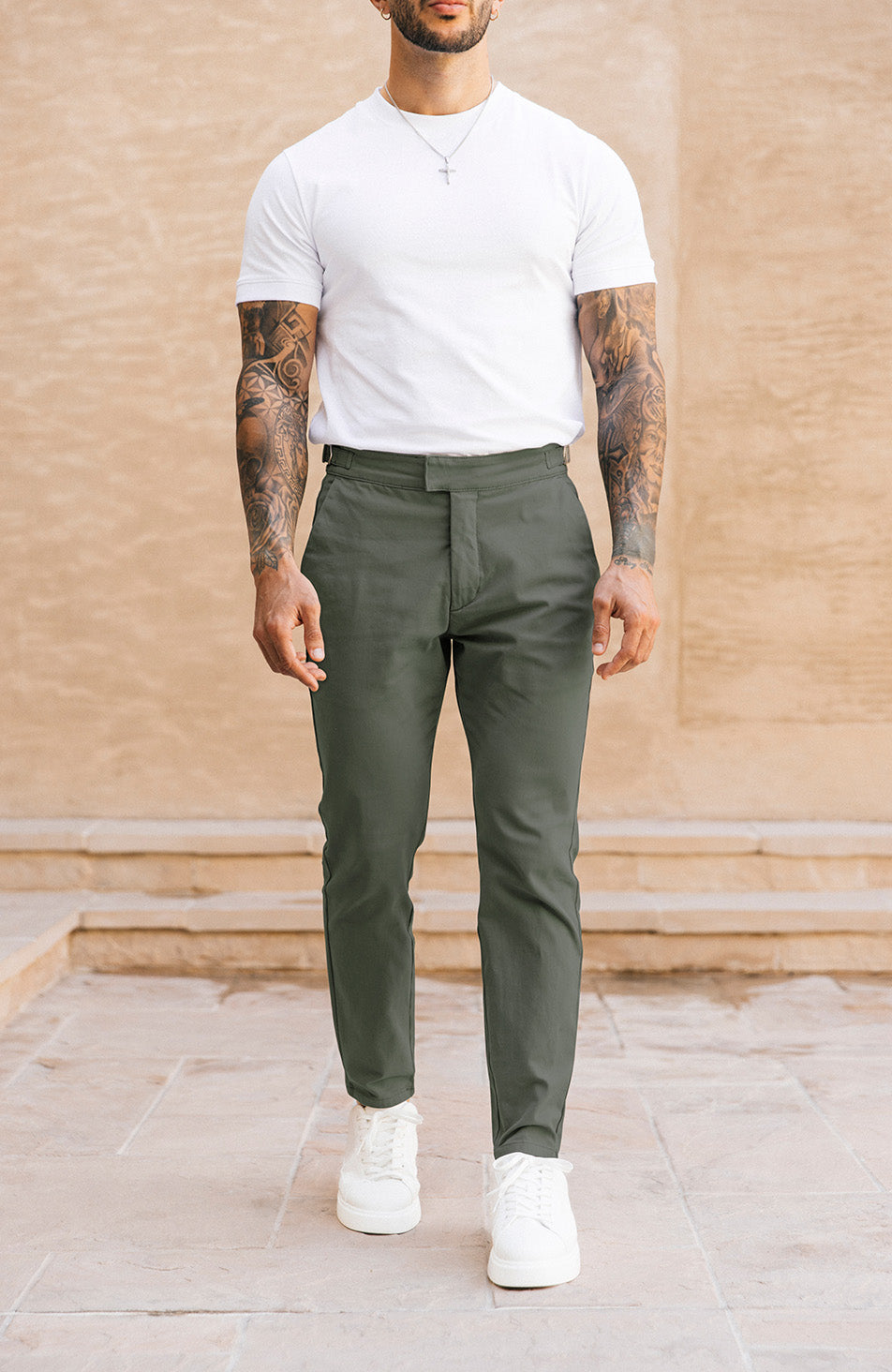 Beaufort Stretch Chinos in Khaki