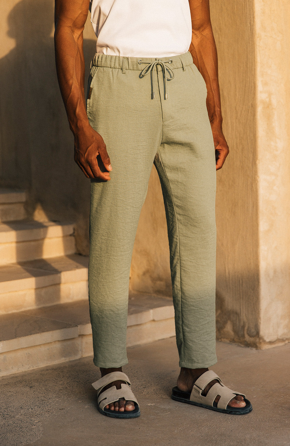 Fiorano Relaxed Fit Pants in Sage