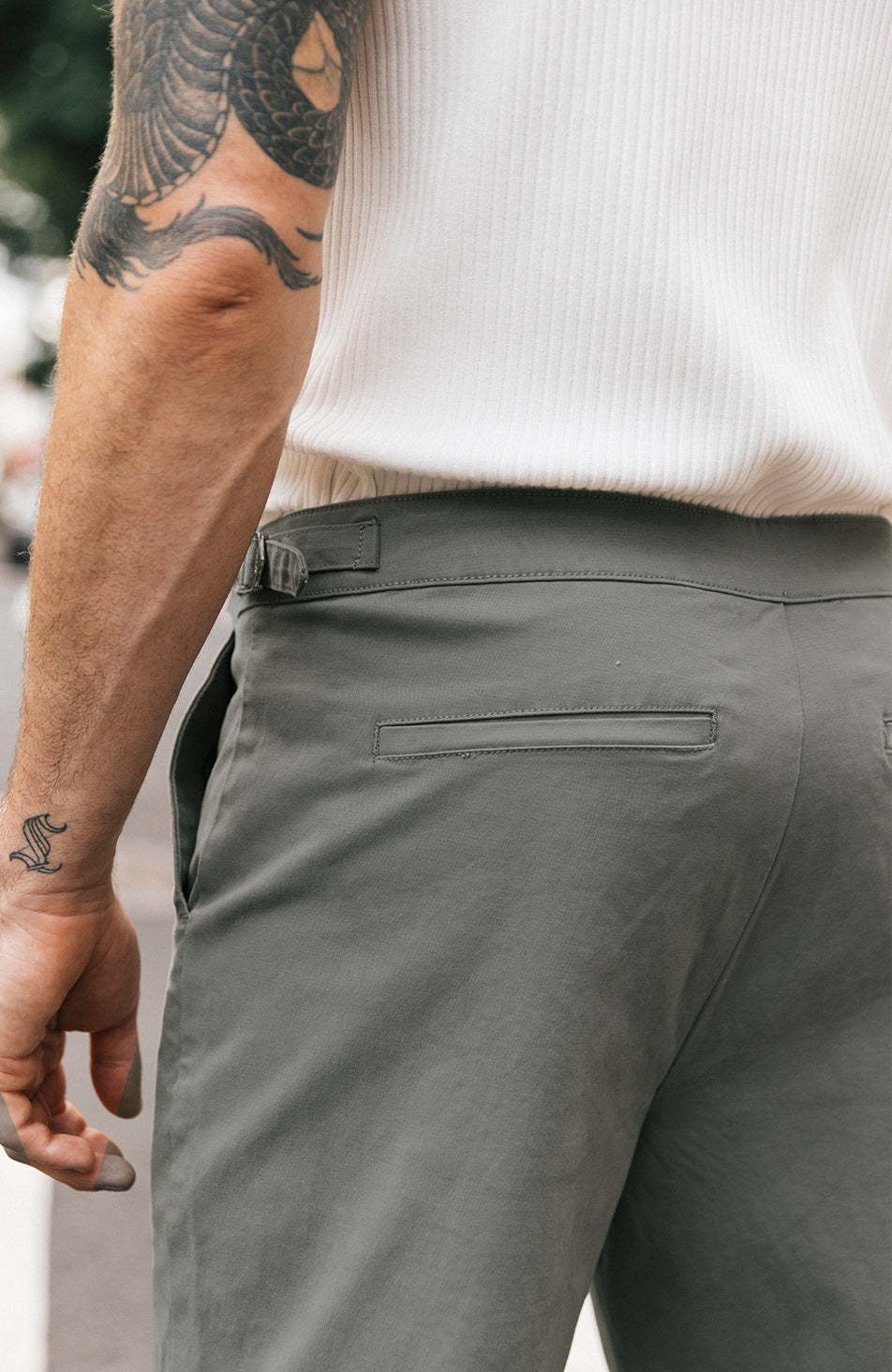 Beaufort Chinos in Sage Green