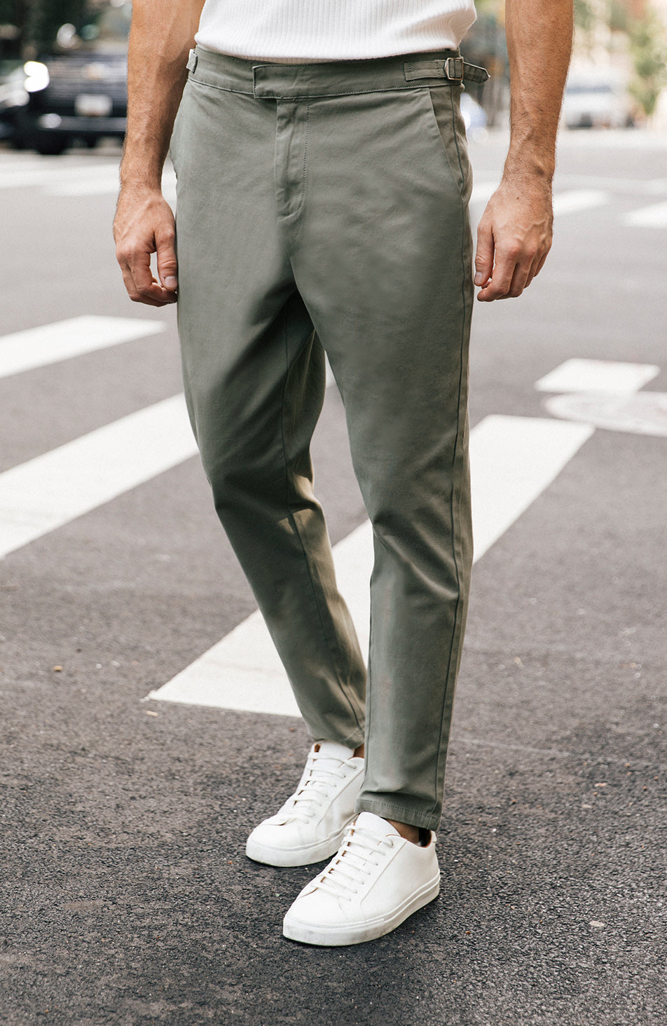 Beaufort Chinos in Sage Green