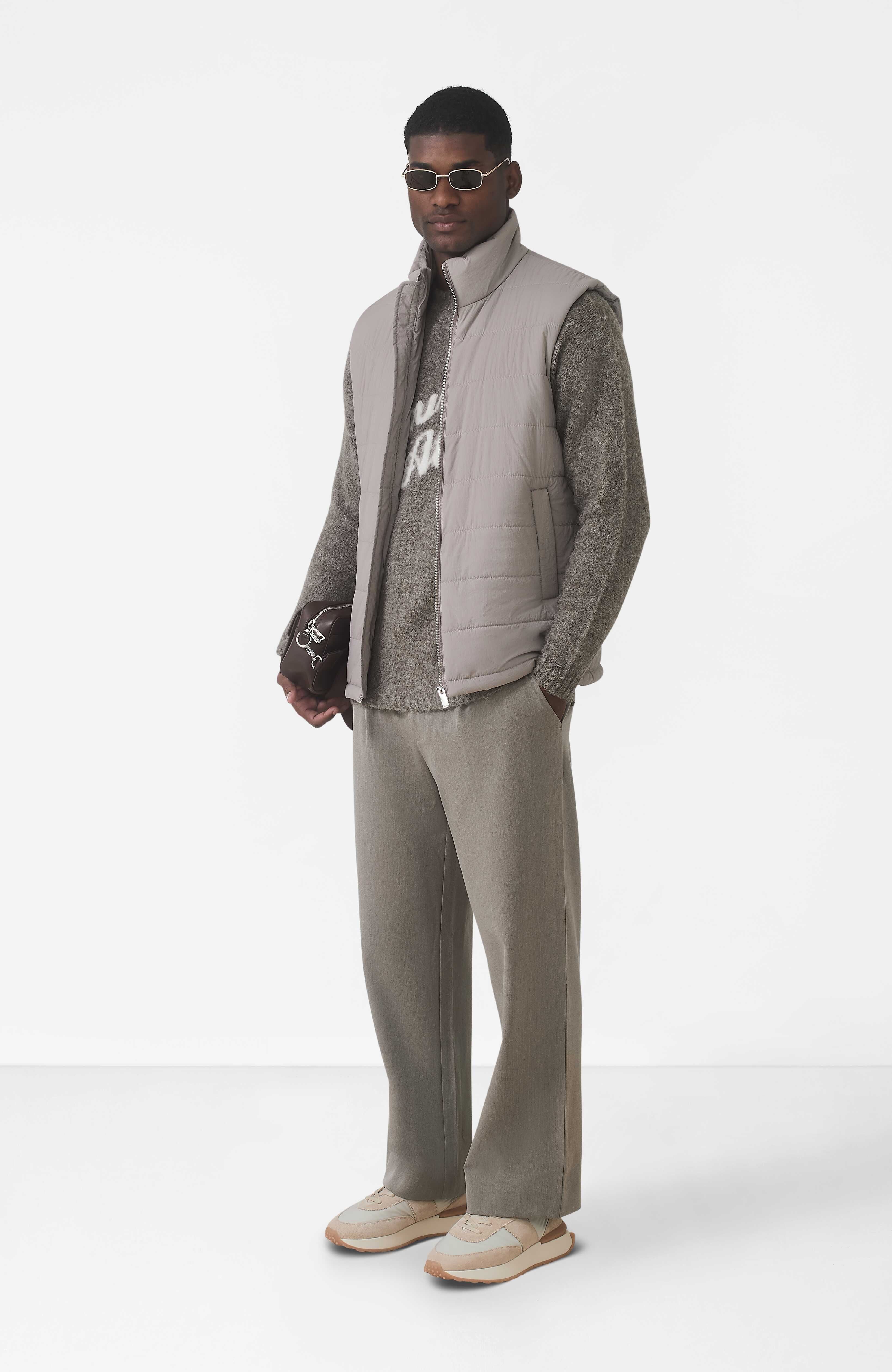 Model is 6'2 with size M chest, wearing a size M