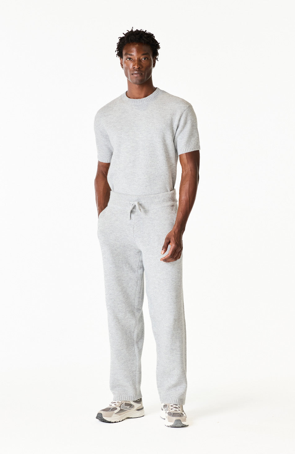 Monogram Montreux Knit Jogger in Grey