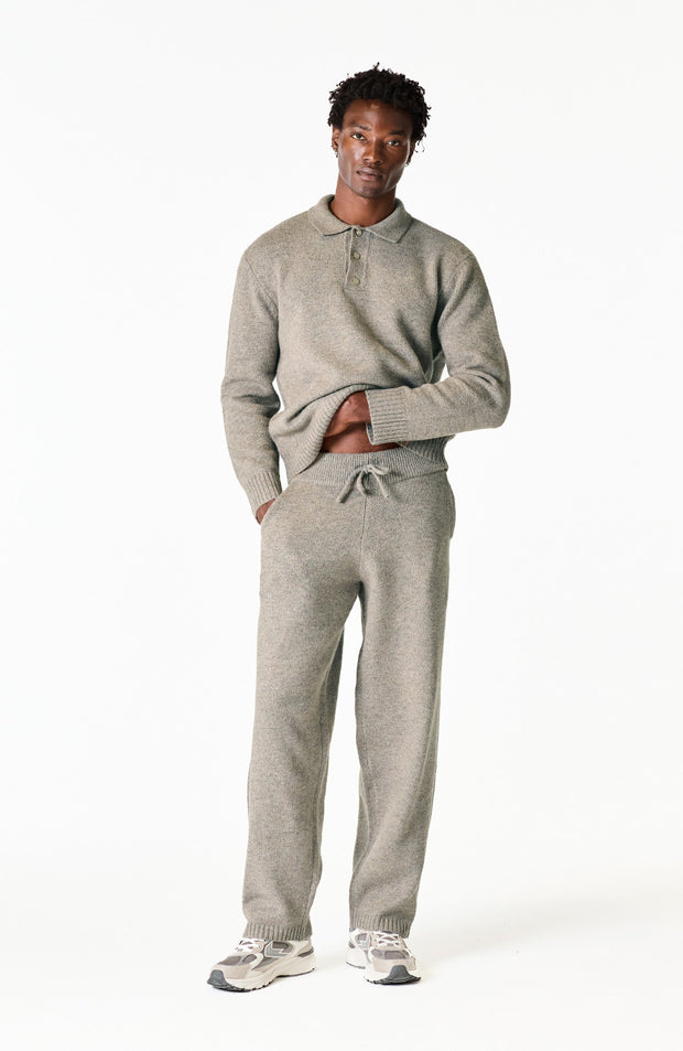 Monogram Montreux Knit Jogger in Taupe