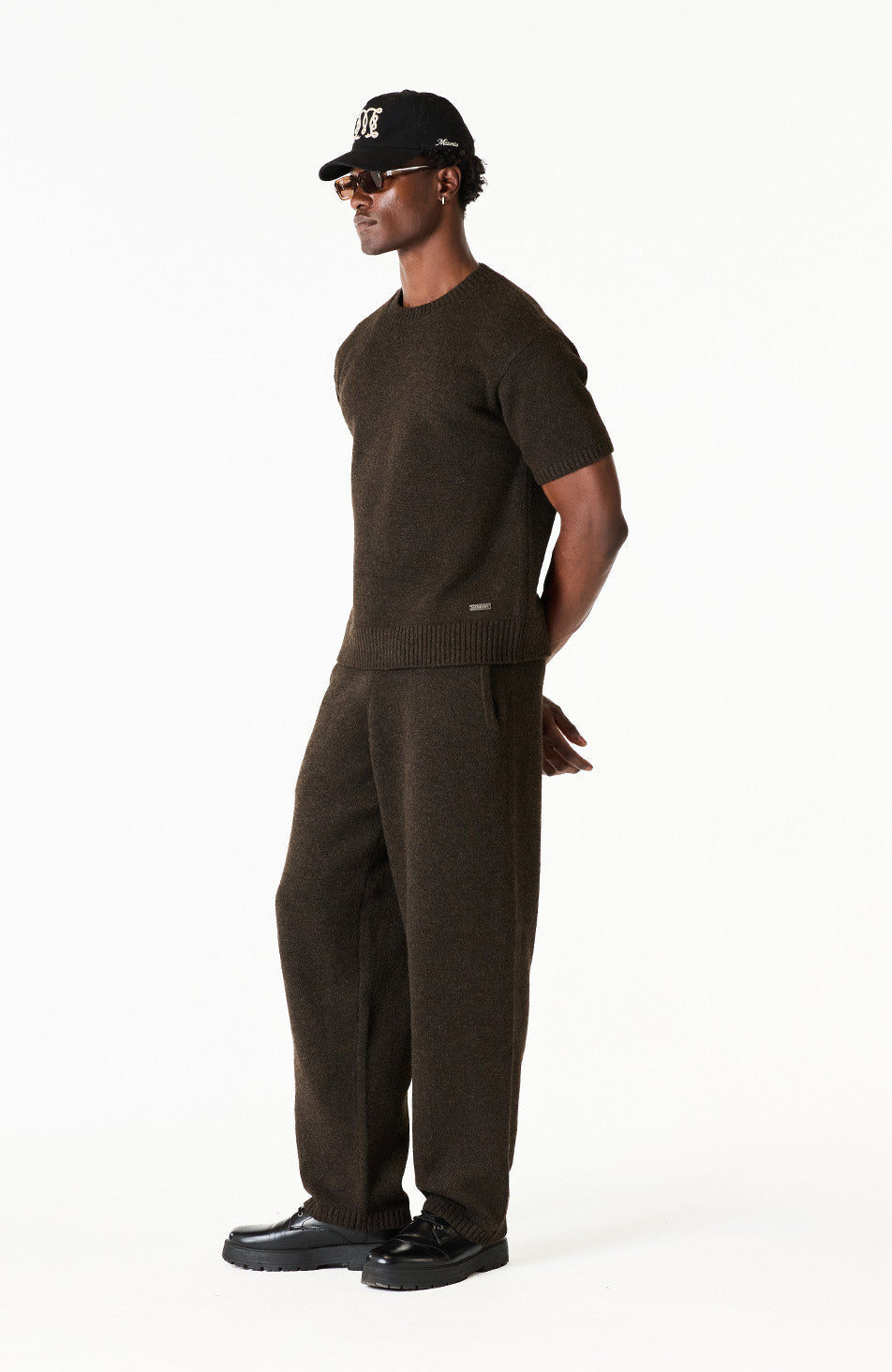 Monogram Montreux Knit Jogger in Brown