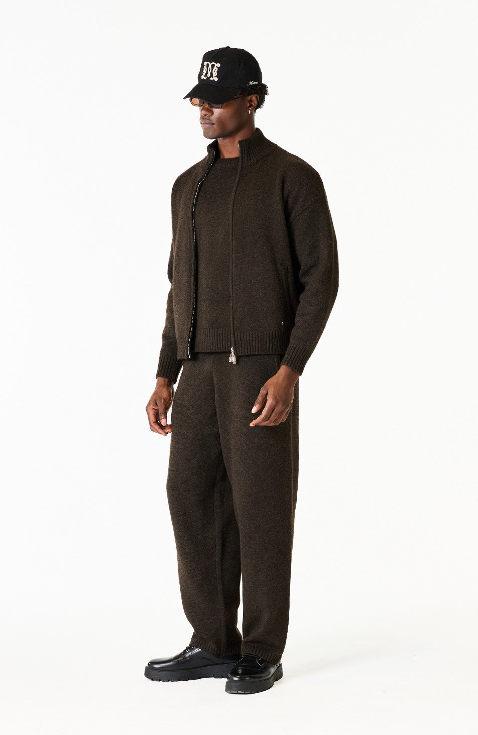 Monogram Montreux Knit Jogger in Brown