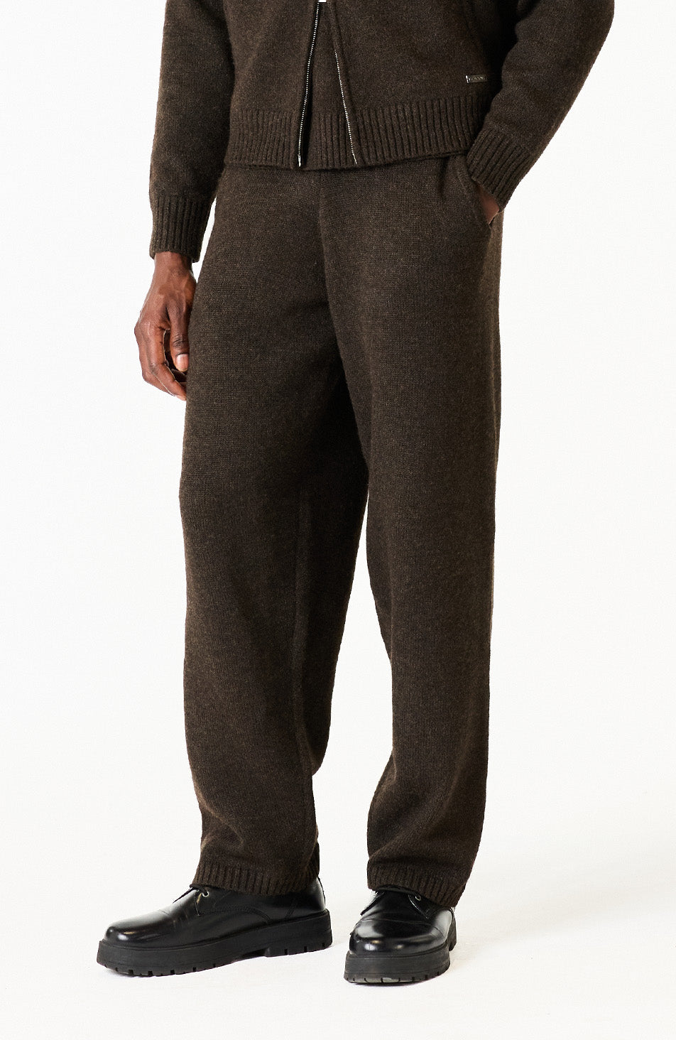 Monogram Montreux Knit Jogger in Brown