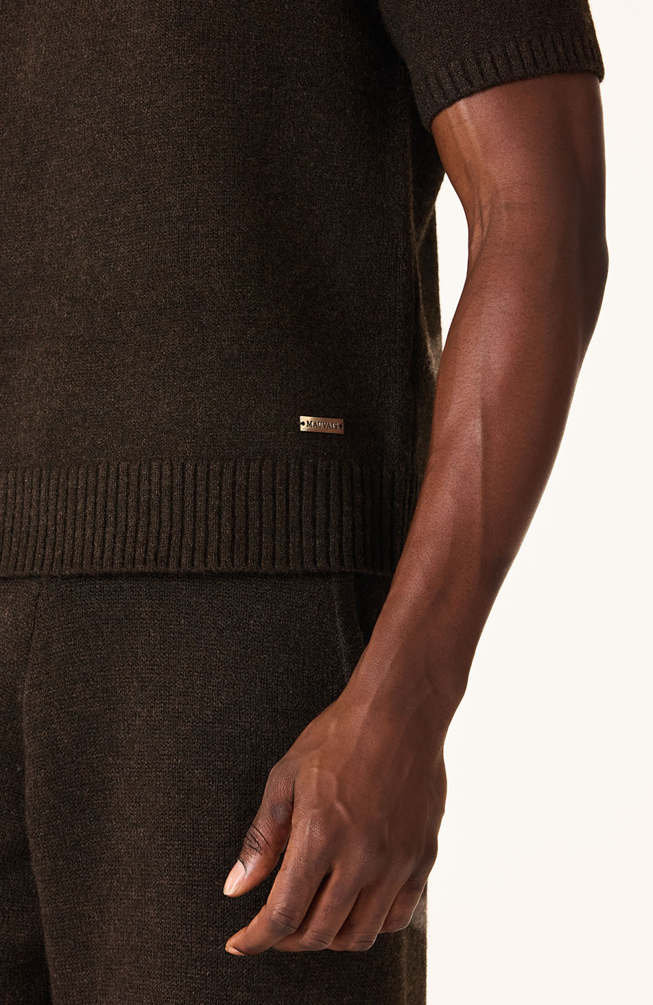 Monogram Montreux Knit T-Shirt in Brown
