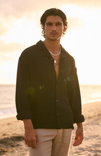 Model is 5'11 with size S chest, wearing size S