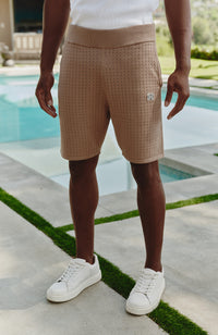 Model is 6'0 with a waist 32", wearing a W32