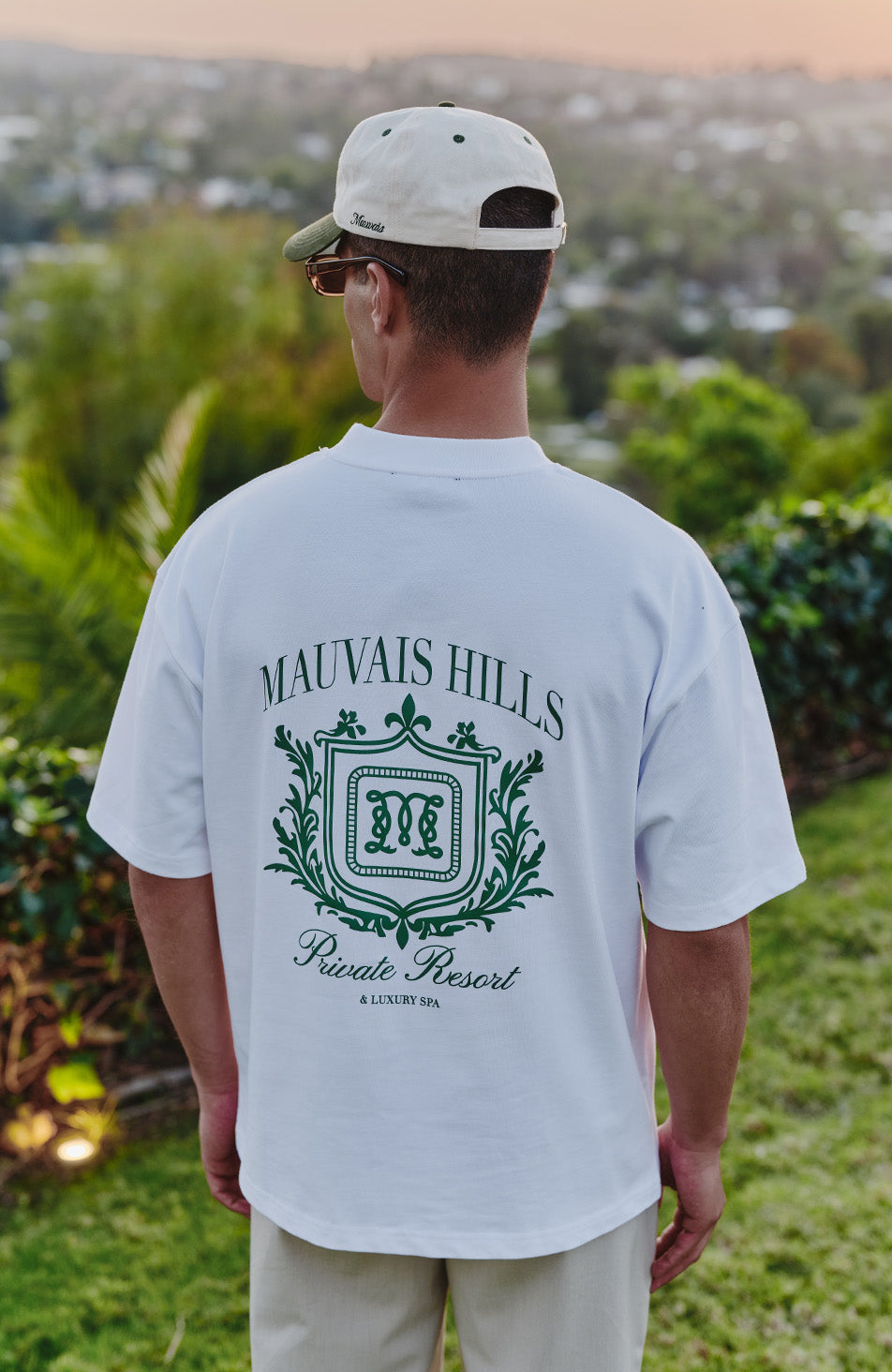 Hills Crest Graphic T-shirt in White