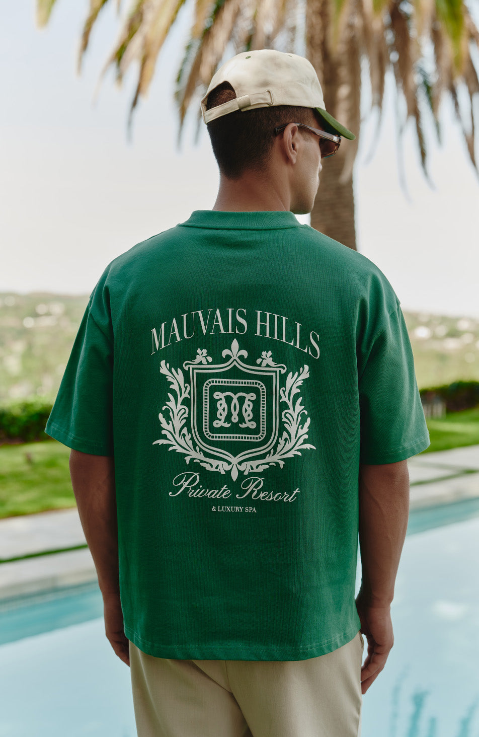 Hills Crest Graphic T-shirt in Green
