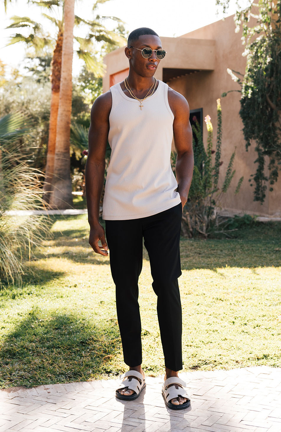 Signature Vest in Ecru