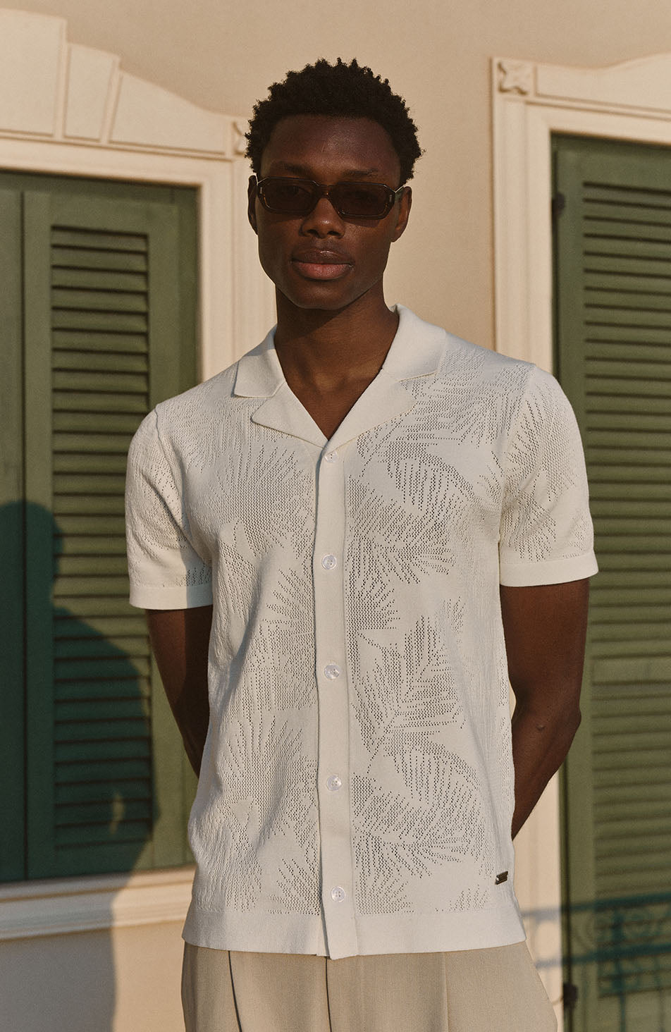 Model is 6'2, chest 37.5", wearing a size M