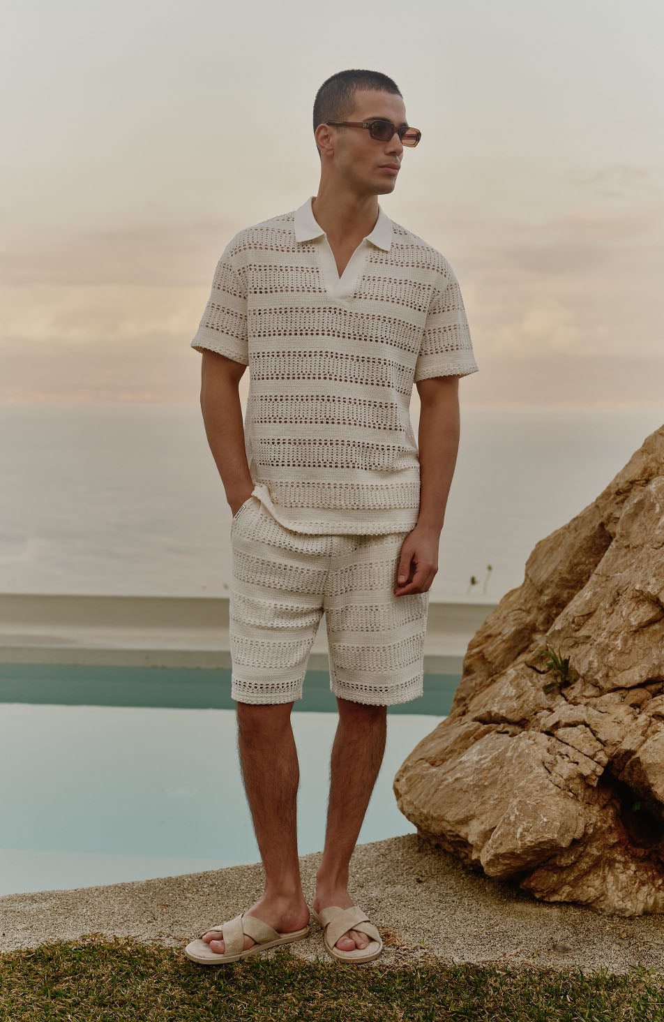 Romano Shorts in White