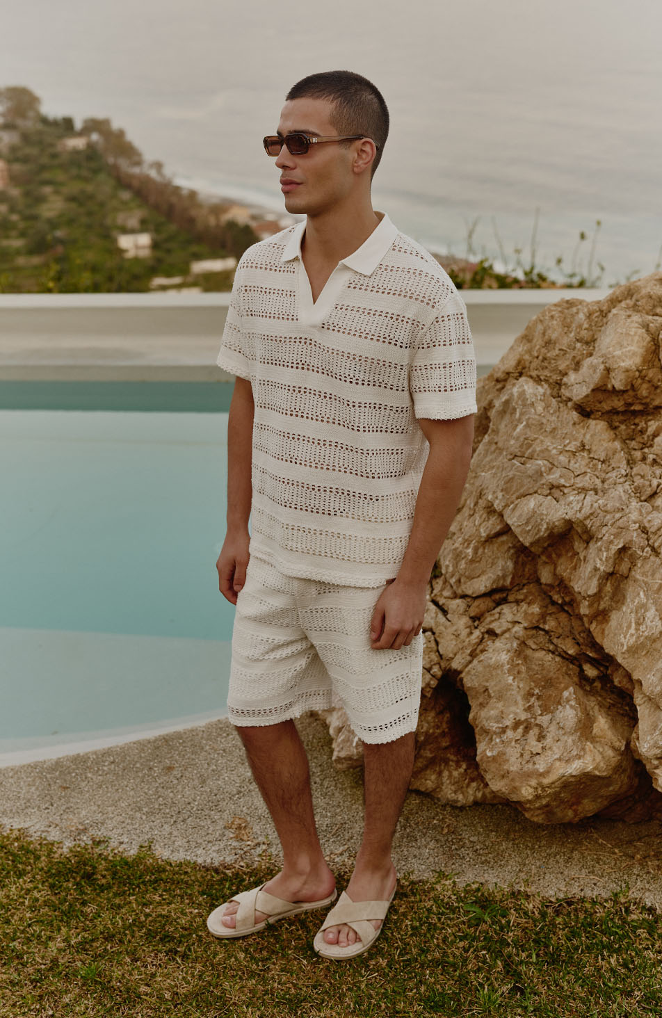 Romano Shorts in White