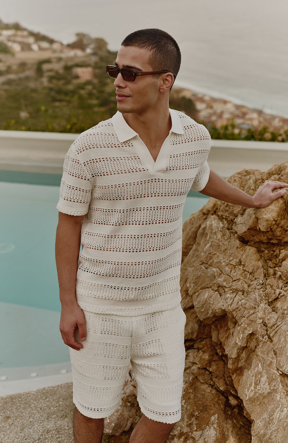 Romano Shorts in White