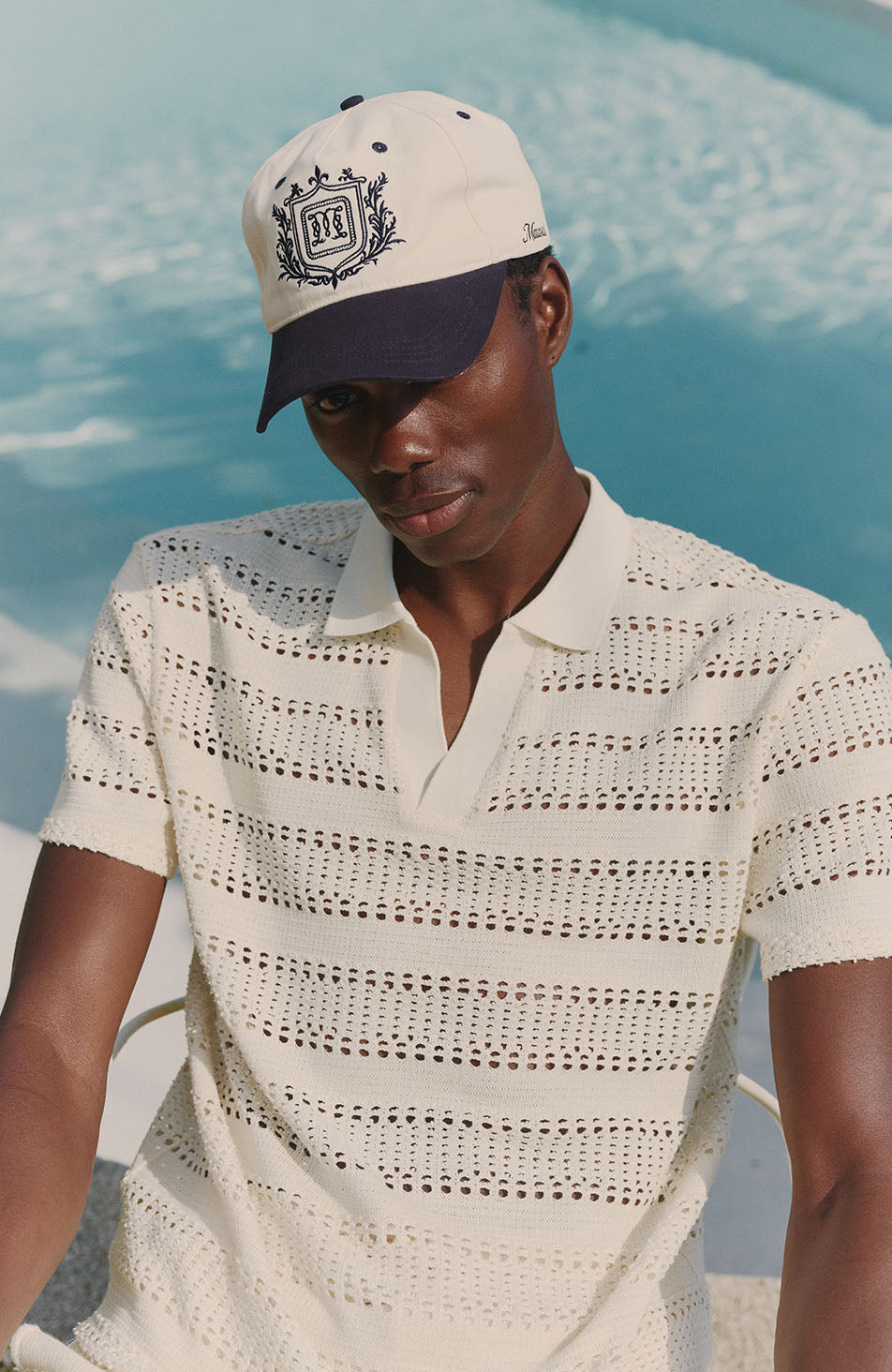 Romano Boxy Polo in White