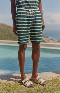 Model is 6'2, waist 30", wearing a W32