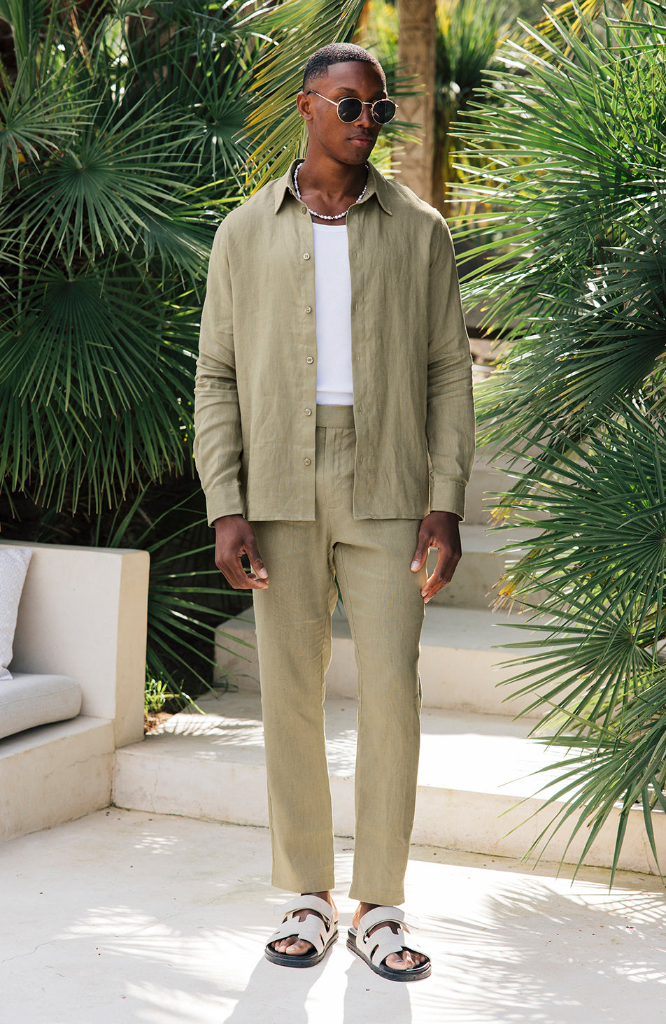 Model is 6'1 with size S chest, wearing size S