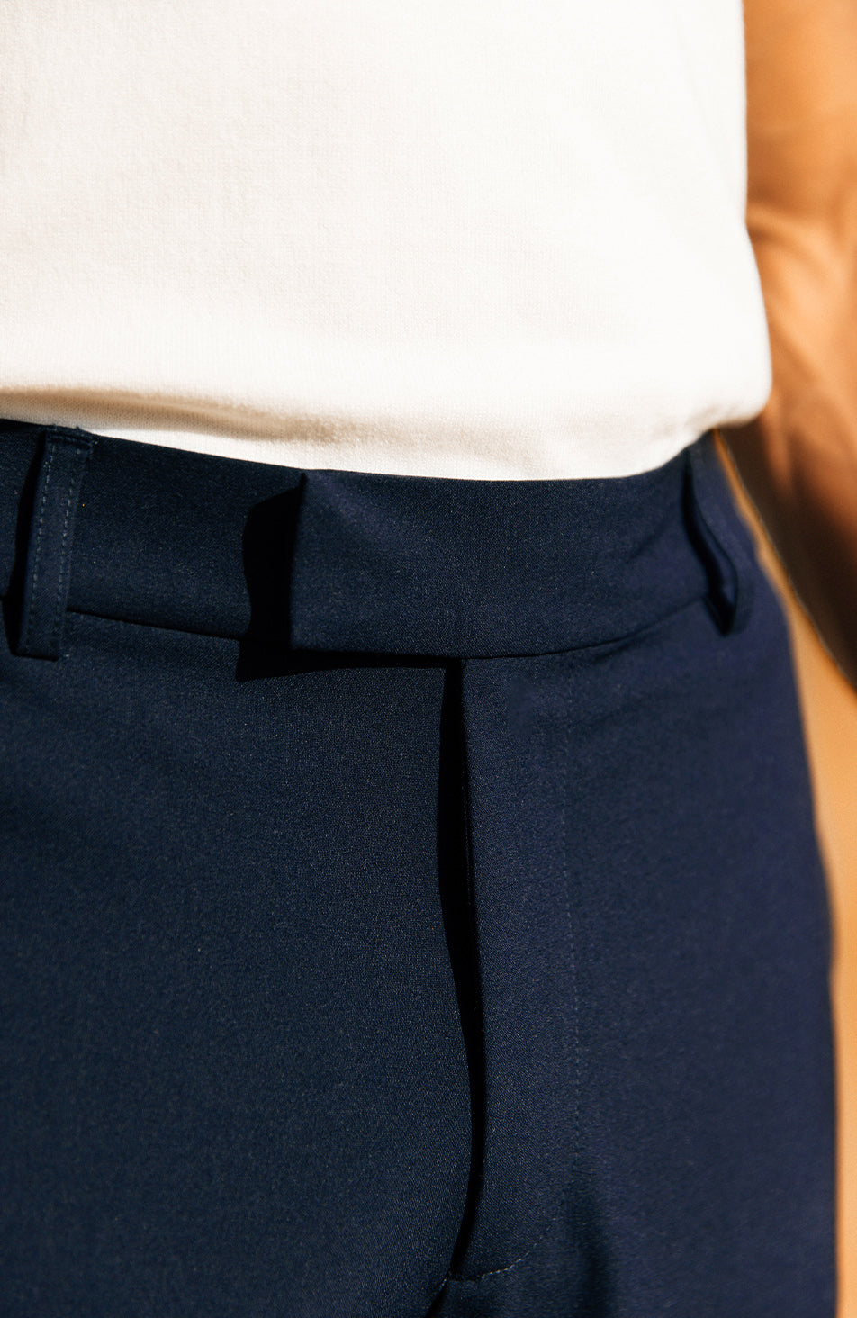 Aster Tailored Stretch Slim Leg Pants in Navy