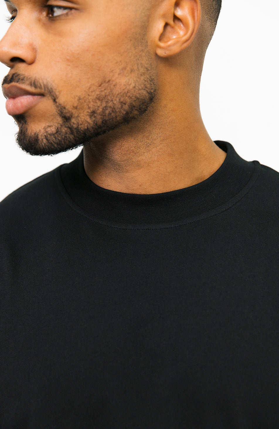 Men Embroidery Oversized Tee - Black - SM2509156E