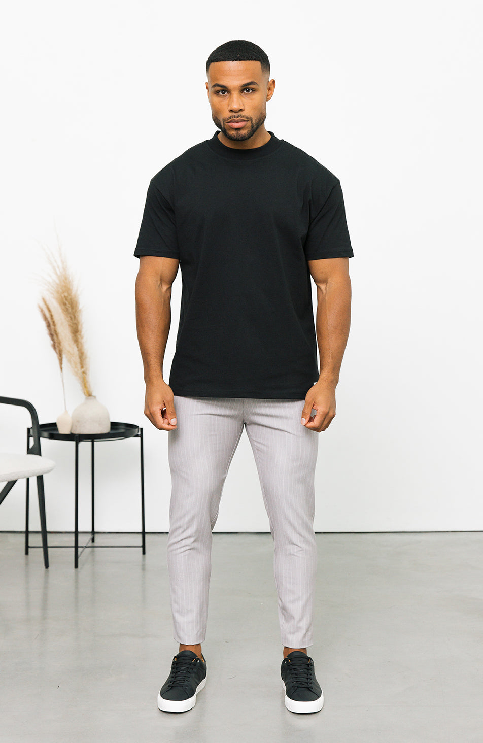 Lou Oversized Tee Dress Black - Main Image