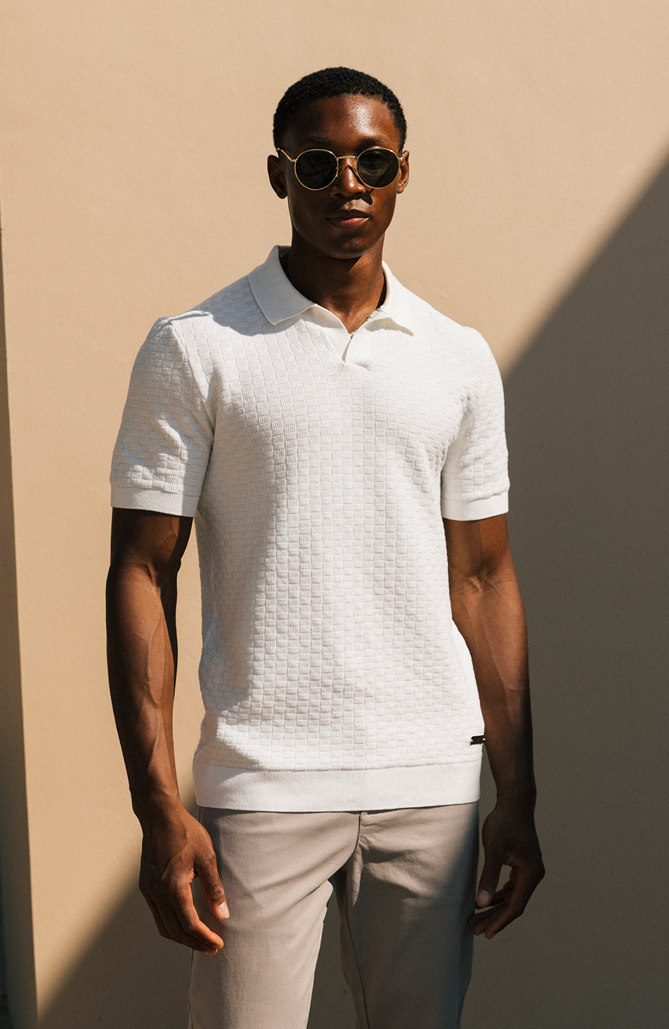 Nerano Slim Polo in Cream