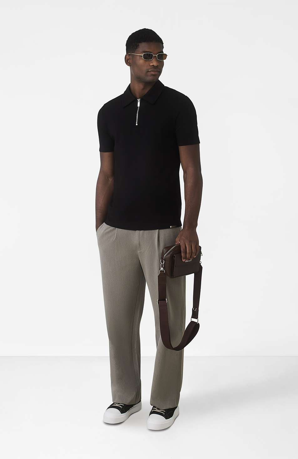 Signature Classic Polo in Black